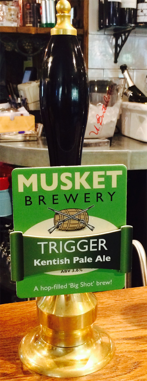 Kentish Pale Ale - Trigger on tap at Poacher & Partridge, Tonbridge, UK